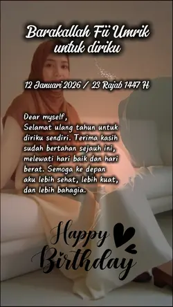 HBD to me 12 Jan