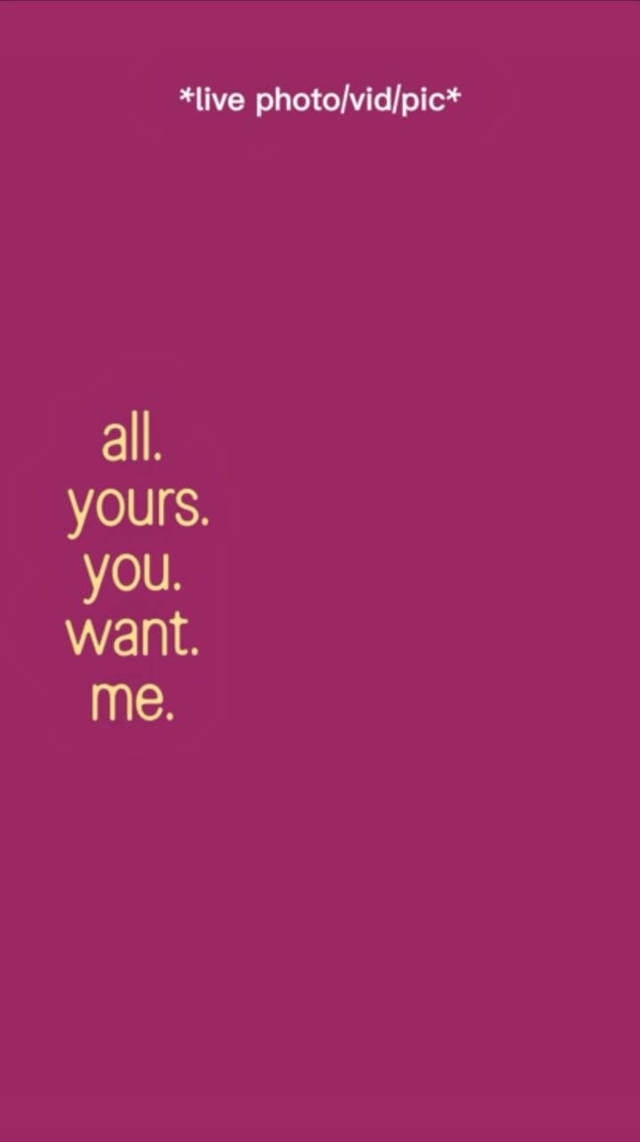 All Yours.