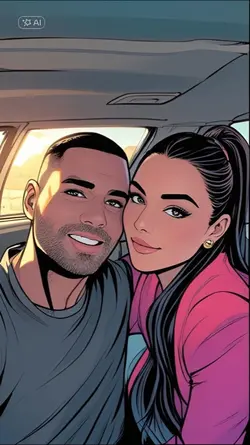 desenho de casal