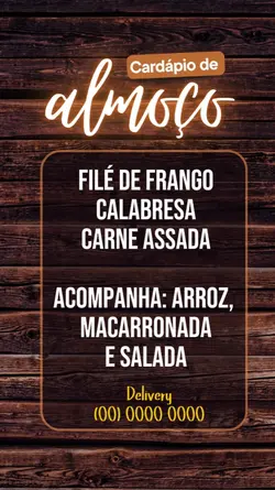 Cardápio 