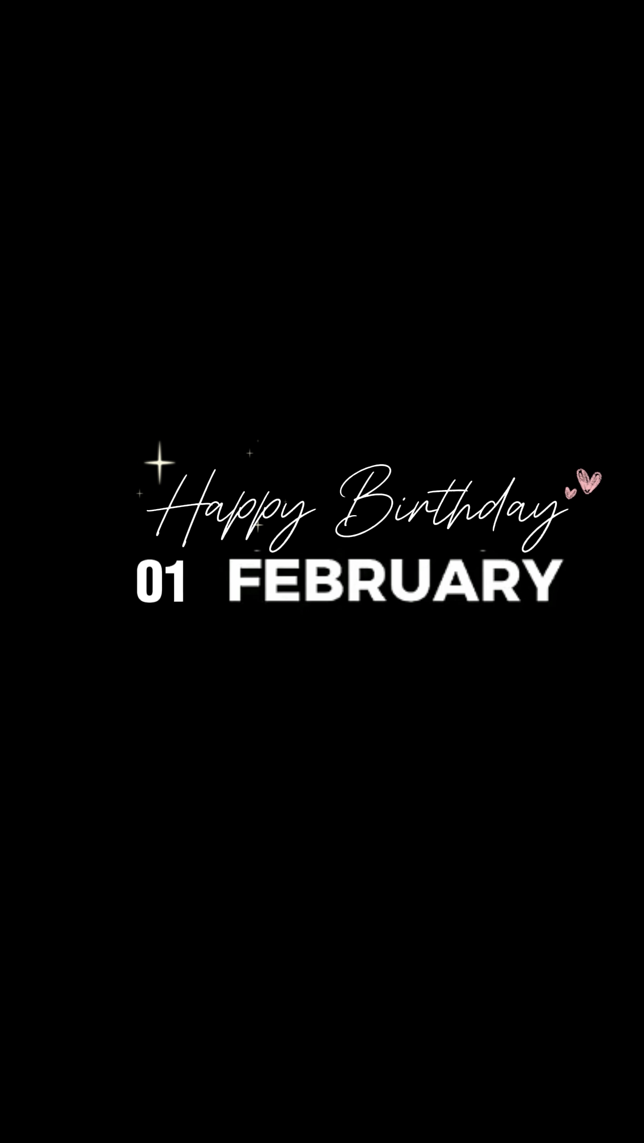 HBD 01 FEBRUARY 