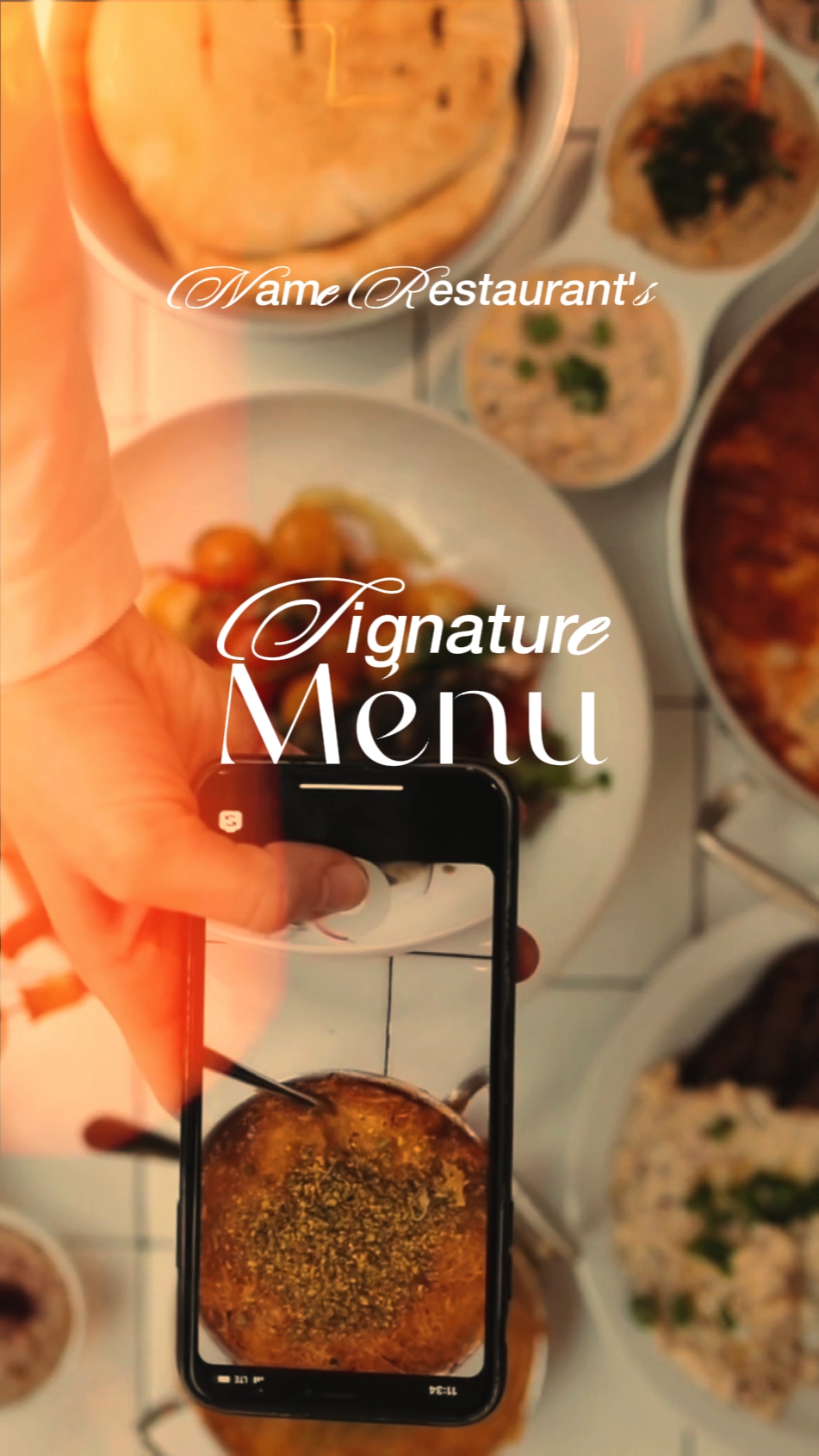 Menu promocional de assinatura