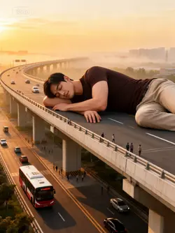 Ai giant Man sleep