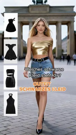 Schwarzes Kleid