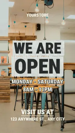 We Are Open