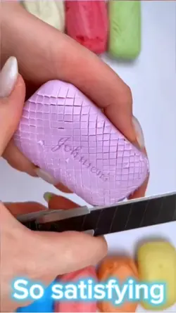 Satisfying soap cut