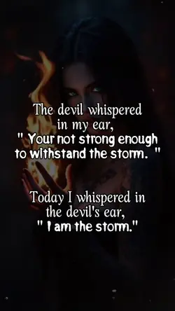 The devil whispered