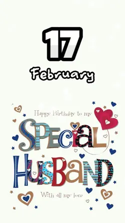 hbd husband 17 feb