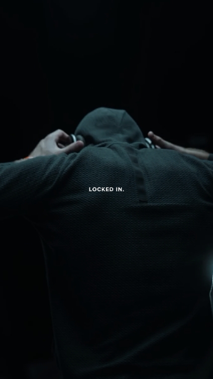 LOCKED IN.