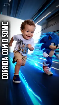 Corrida com sonic