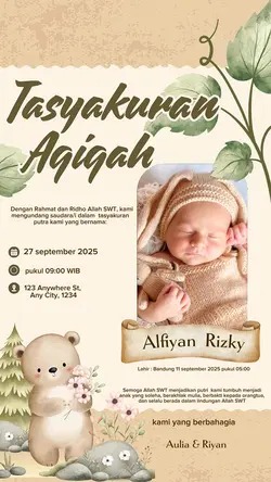 Undangan Aqiqah