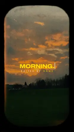 Cinematic morning