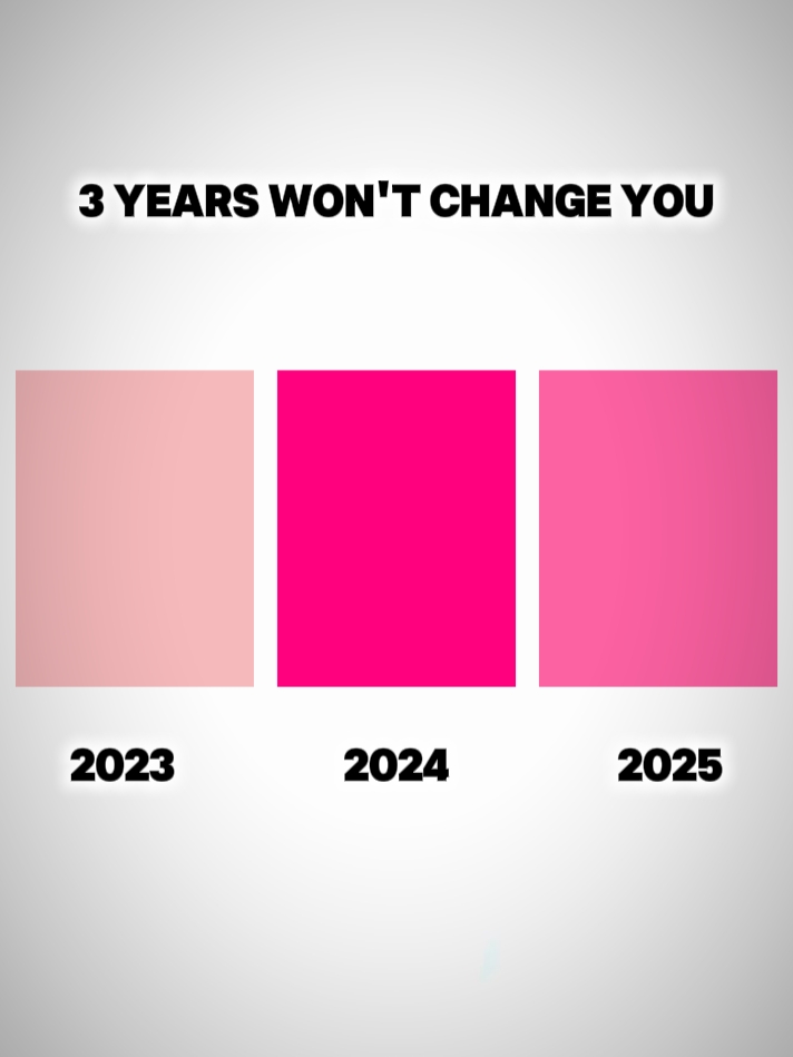 3 ans ne vous changeront pas