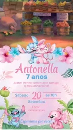 Convite do Stitch!