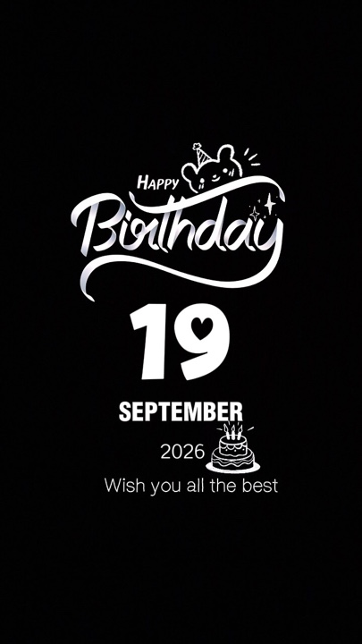 ANNIVERSAIRE 19 SEP