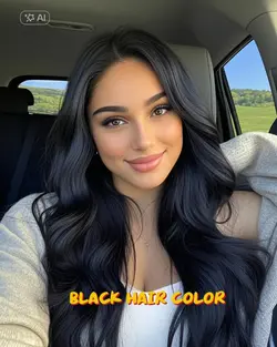 black hair color 