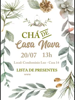 Cha de casa nova 