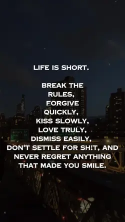 Life is short. 