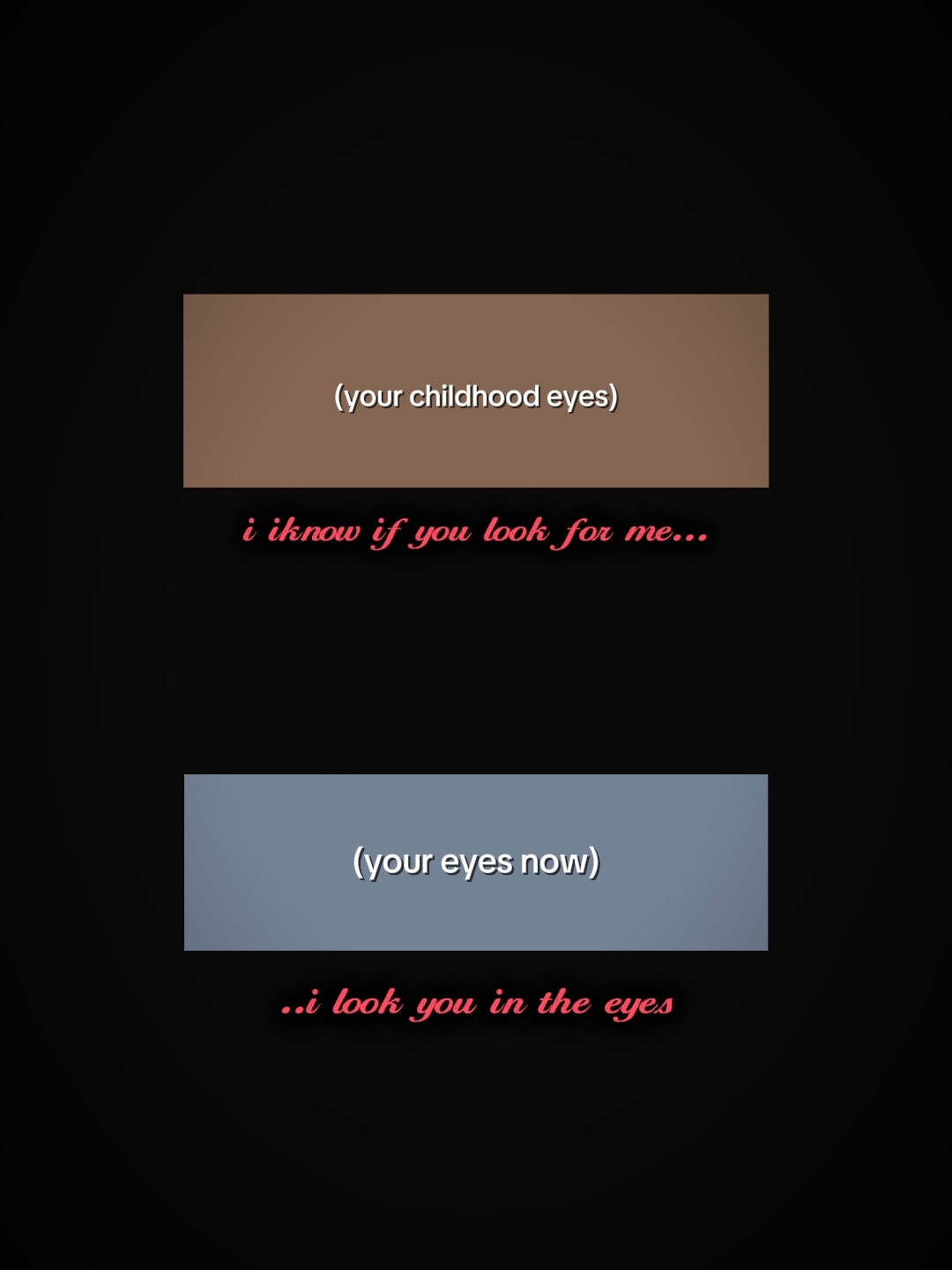 Seus olhos de infância