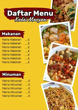 Daftar Menu 