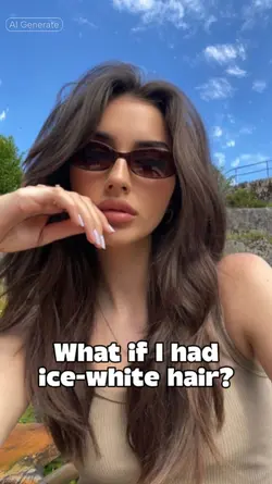 Ice-white hair color