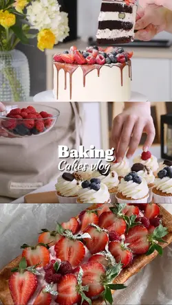 Baking cakes vlog
