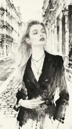 AI ink painting phot