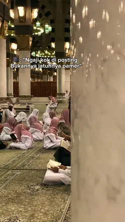 Ngaji kok di posting