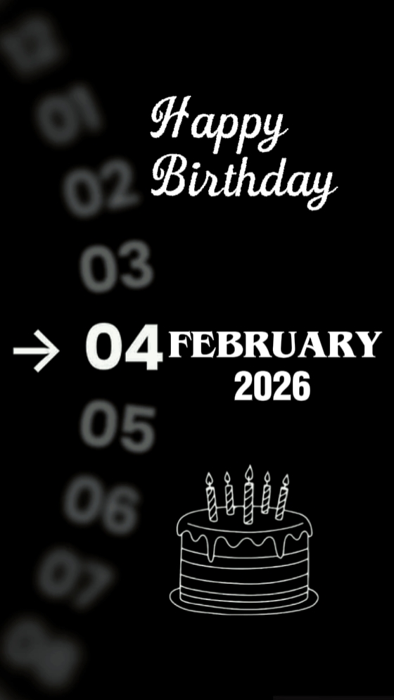 ANNIVERSAIRE 04 FÉVRIER