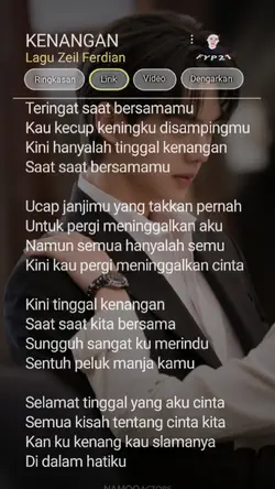 Full lirik kenangan