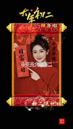 大年初二拜年了