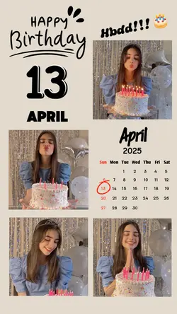 hbd 13 April 2025