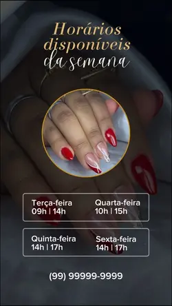 Horários da semana 📆