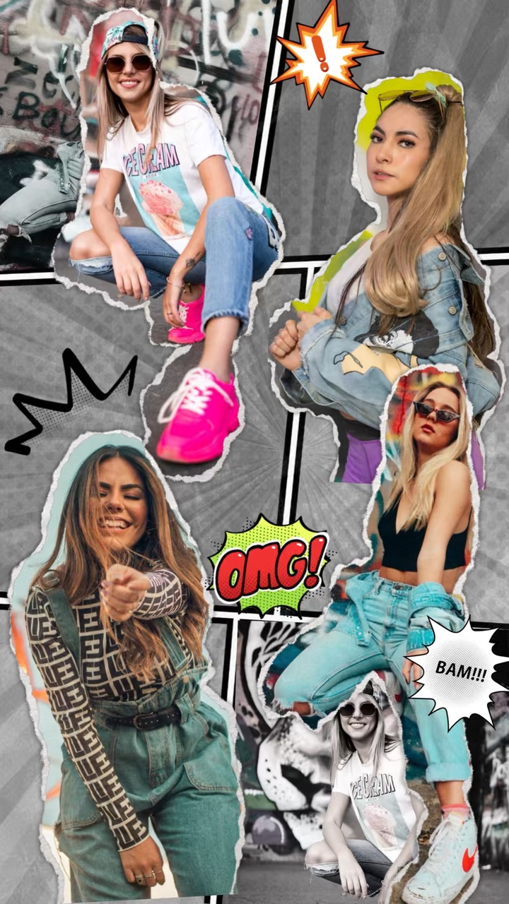 Moda de dibujos animados 