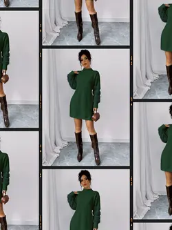 Cozy knit dress