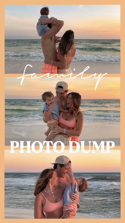 Familienfoto-Dump