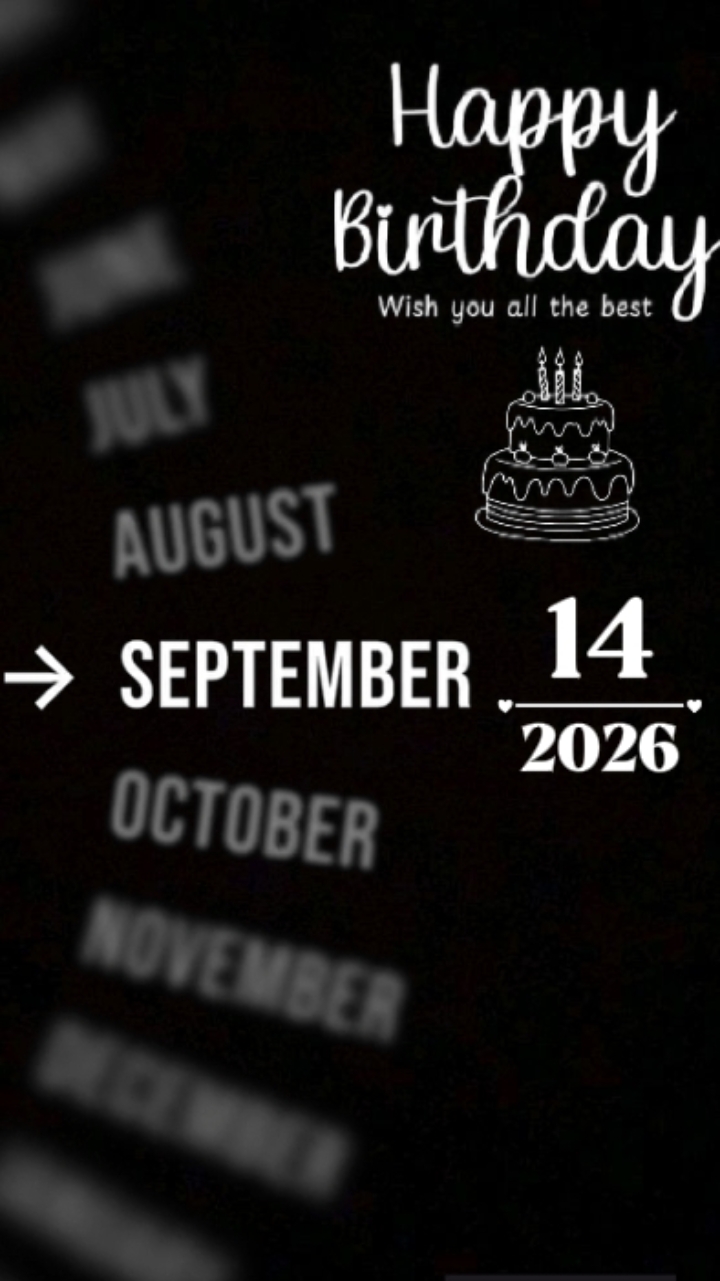 BRTHDAY 14 SEPTEMBER