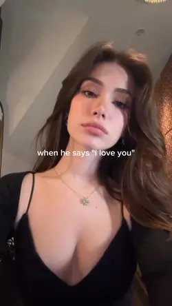 when he says "i lv u