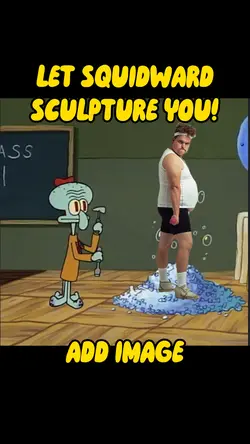 Squidward sculpture 