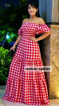 vestido xadrez 