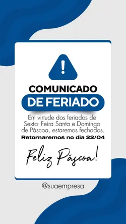 Aviso Feriado