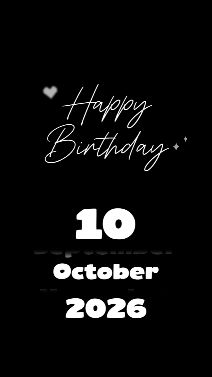 BIRTHDAY 10 OCTOBER