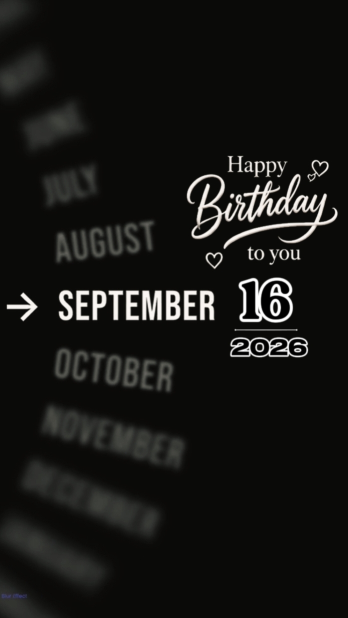 Septmber 16th Brthdy