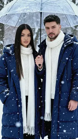 Winter couple photos