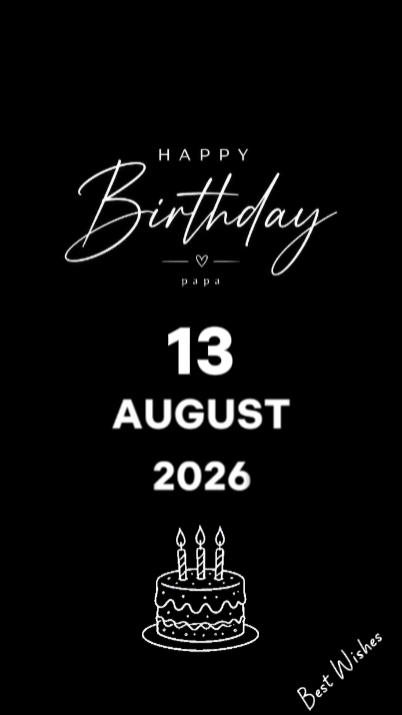 HBD PAI 13 DE AGOSTO 