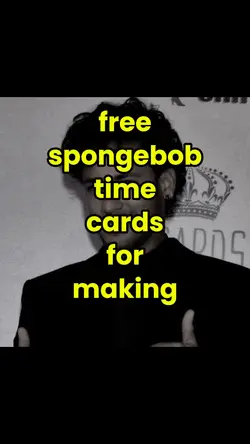 Spanch bob time card