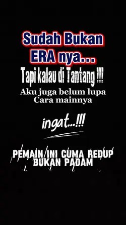 Sudah Bukan Era nya