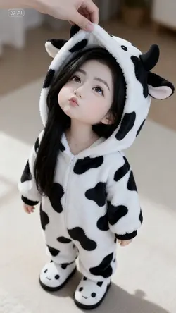 Bò sữa nắm đầu cute