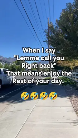 When I say