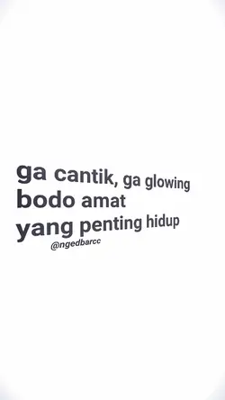 GA CANTIK GA GLOWING